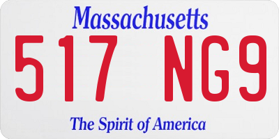 MA license plate 517NG9