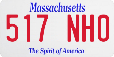 MA license plate 517NH0