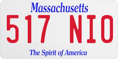 MA license plate 517NI0