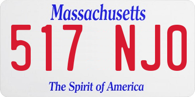 MA license plate 517NJ0