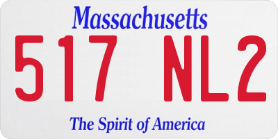 MA license plate 517NL2