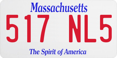 MA license plate 517NL5