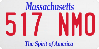 MA license plate 517NM0