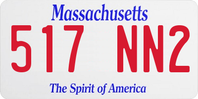 MA license plate 517NN2