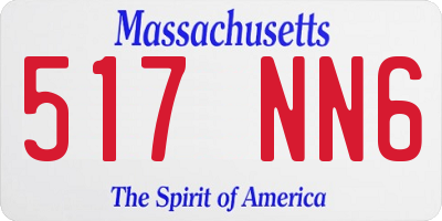 MA license plate 517NN6