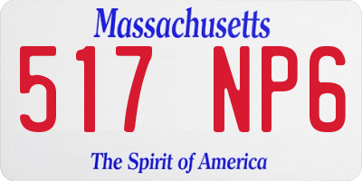 MA license plate 517NP6