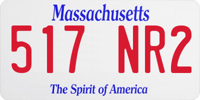 MA license plate 517NR2