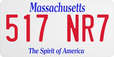 MA license plate 517NR7