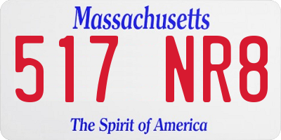 MA license plate 517NR8