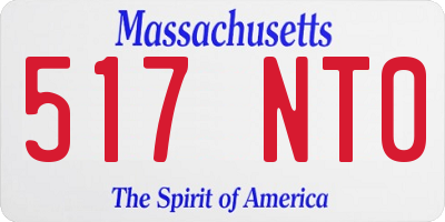 MA license plate 517NT0