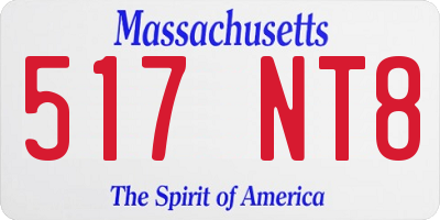 MA license plate 517NT8