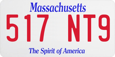 MA license plate 517NT9