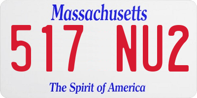 MA license plate 517NU2