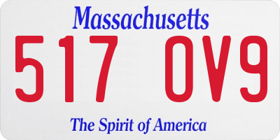 MA license plate 517OV9