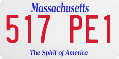 MA license plate 517PE1