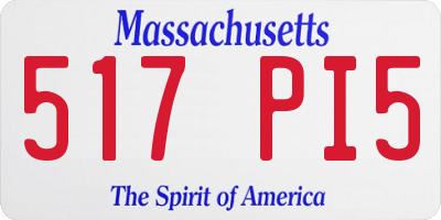 MA license plate 517PI5