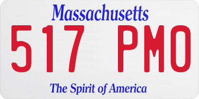 MA license plate 517PM0