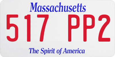 MA license plate 517PP2