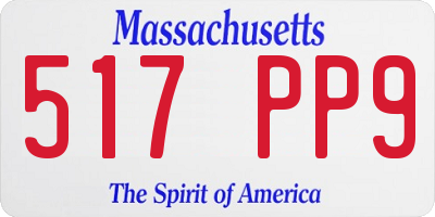 MA license plate 517PP9