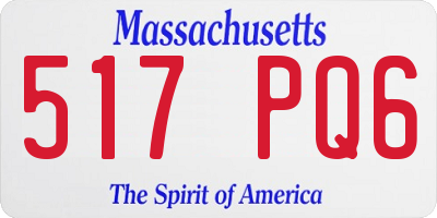 MA license plate 517PQ6