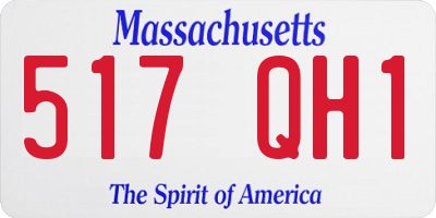 MA license plate 517QH1