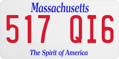 MA license plate 517QI6