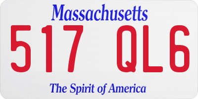 MA license plate 517QL6
