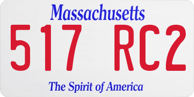 MA license plate 517RC2