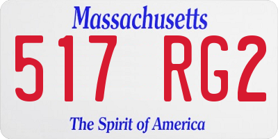 MA license plate 517RG2