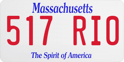 MA license plate 517RI0