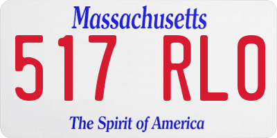 MA license plate 517RL0