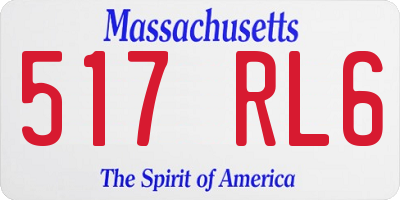 MA license plate 517RL6