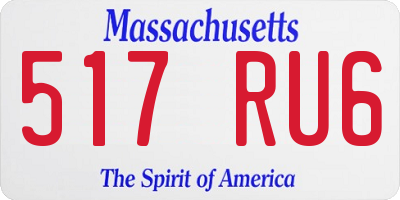 MA license plate 517RU6
