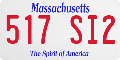 MA license plate 517SI2