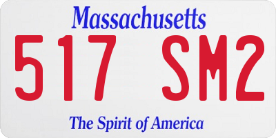MA license plate 517SM2