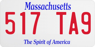 MA license plate 517TA9