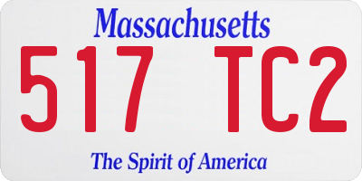 MA license plate 517TC2