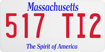MA license plate 517TI2