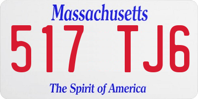 MA license plate 517TJ6
