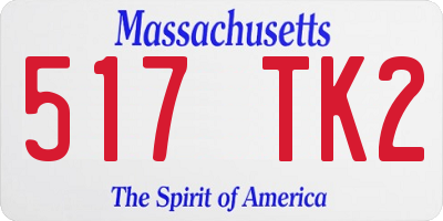 MA license plate 517TK2