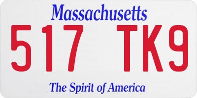 MA license plate 517TK9
