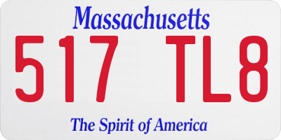 MA license plate 517TL8