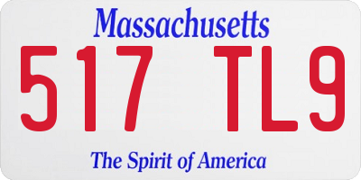 MA license plate 517TL9