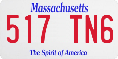MA license plate 517TN6