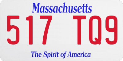 MA license plate 517TQ9