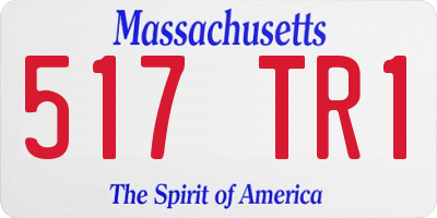 MA license plate 517TR1