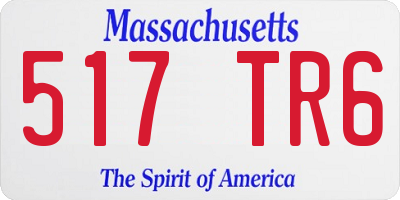 MA license plate 517TR6