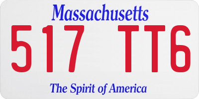 MA license plate 517TT6