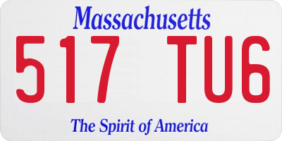 MA license plate 517TU6