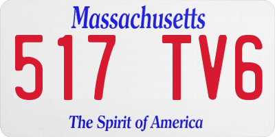 MA license plate 517TV6